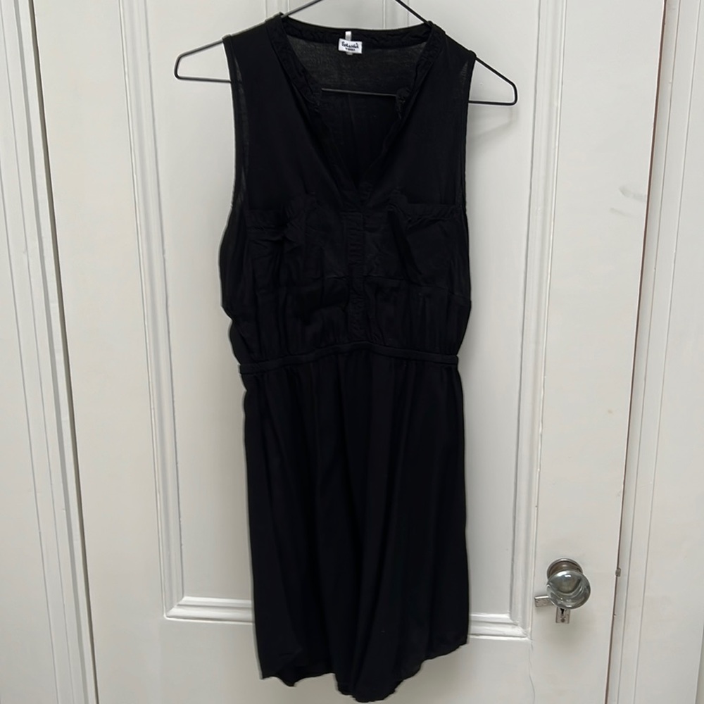 Splendid t-shirt material sleeveless dress, black, XS